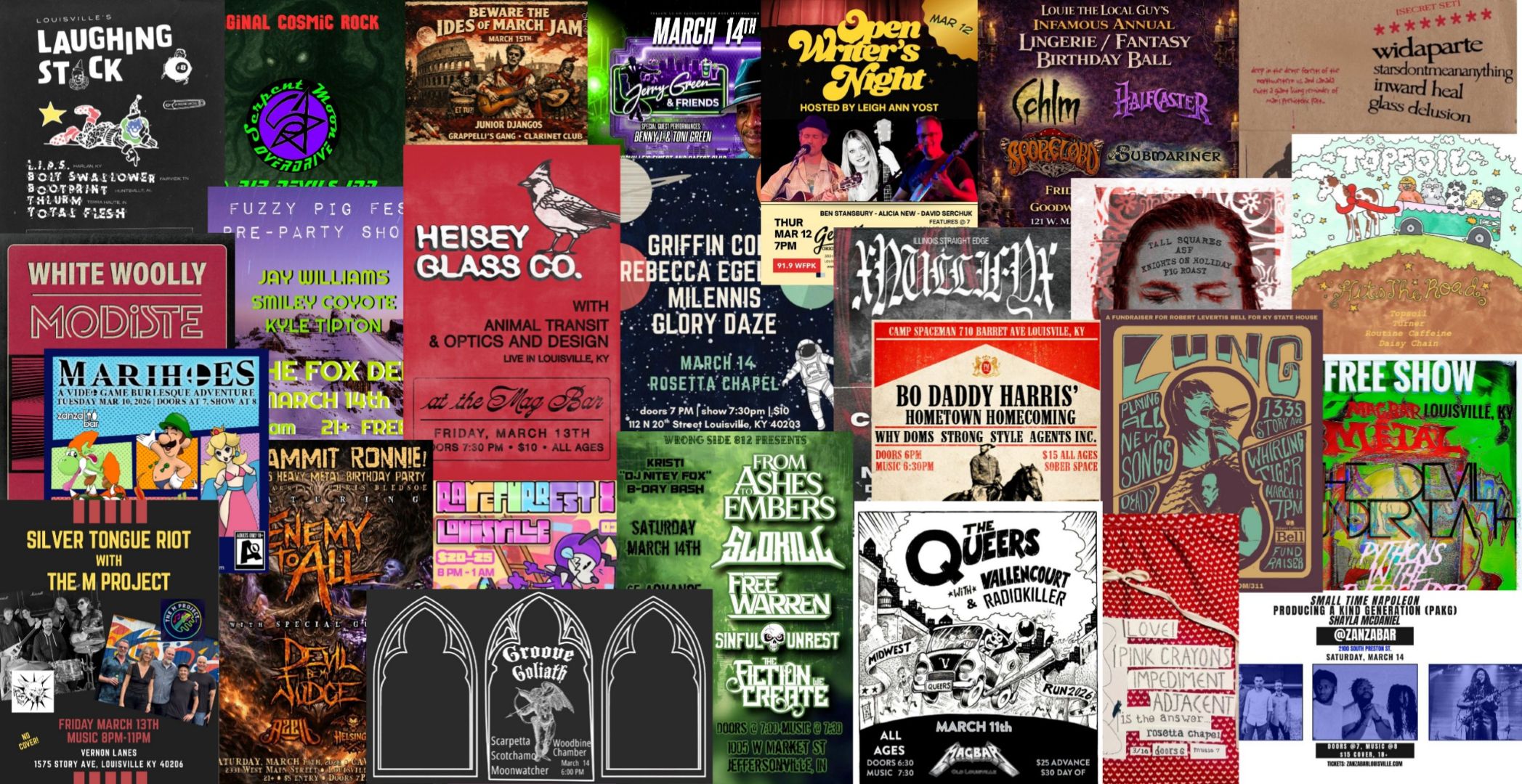 Louisville Shows 3/9/26 – 3/15/26